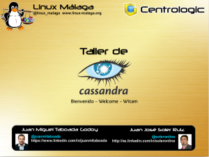 20151030 - Taller de Cassandra (Juan Miguel Taboada Godoy)