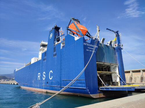 The black box from a cargo ship